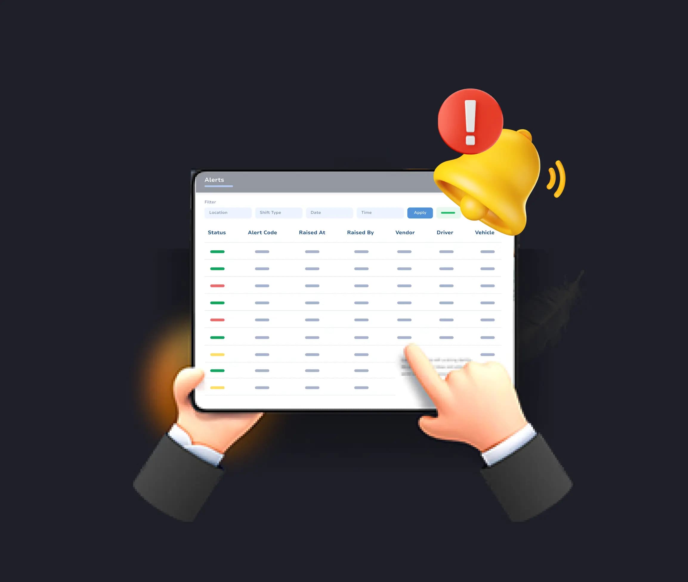 Zooper dashboard with real-time alerts
